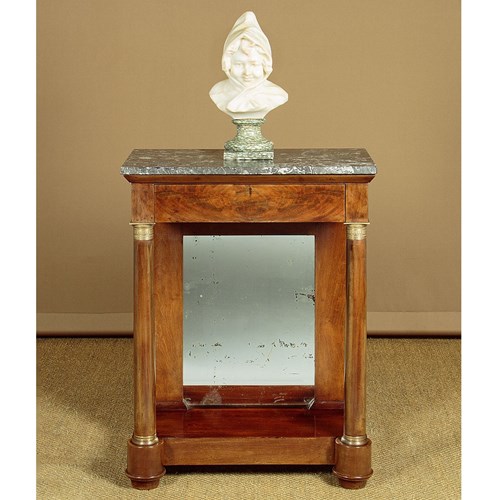 Small Marble Top Console Table C.1860