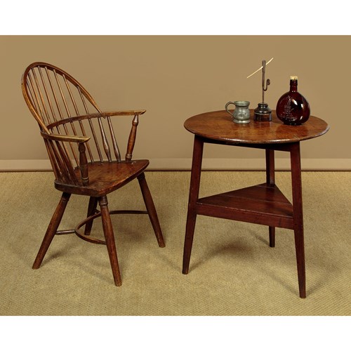 Pollard Oak Top Cricket Table C.1850