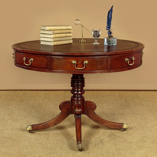 Mahogany Library Drum Table C.1880