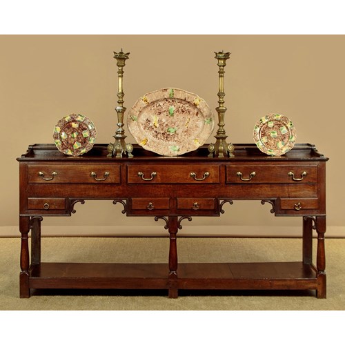 Exceptional George III Potboard Dresser Base C.1800