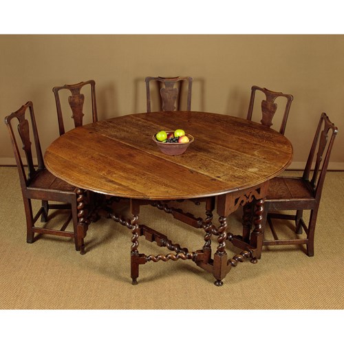 Large Oak Gateleg Dining Table C.1790