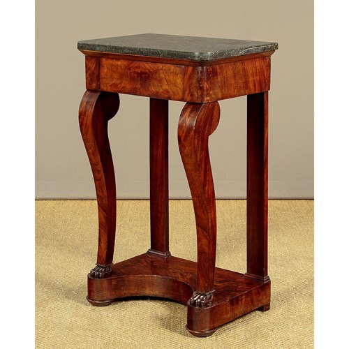 Very Small Marble Top Console Table C.1860