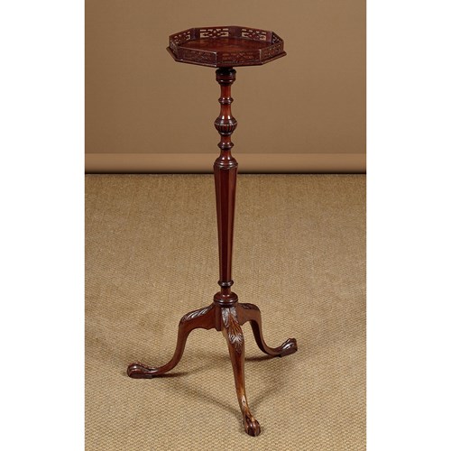 Tall Mahogany Torchere Stand C.1910