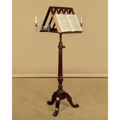 Adjustable Duet Music Stand Or Lectern C.1900