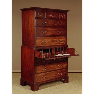 George III Mahogany Chest On Chest ...