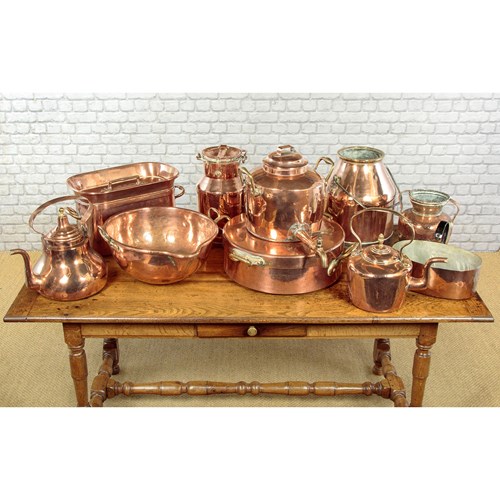 Collection Of Copper Kitchenware C.1890