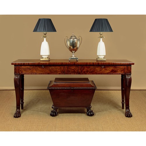 Long Regency Mahogany Console Table C.1830