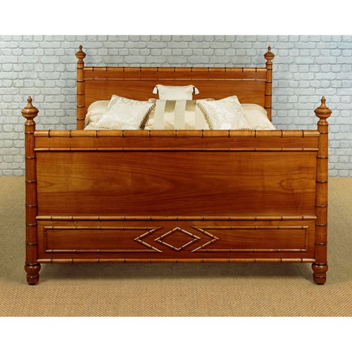 Faux Bamboo Double Bed C.1890
