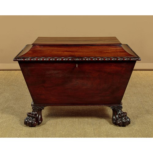 Regency Mahogany Sarcophagus Cellarette C.1830