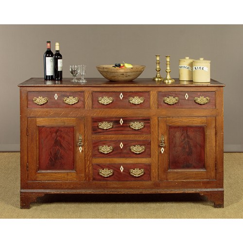 Painted Pine Kitchen Dresser Base C.1840