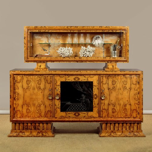 Large Italian Art Deco Sideboard C.1930