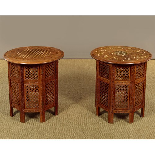 Pair Of Arabic Side Tables C.1960