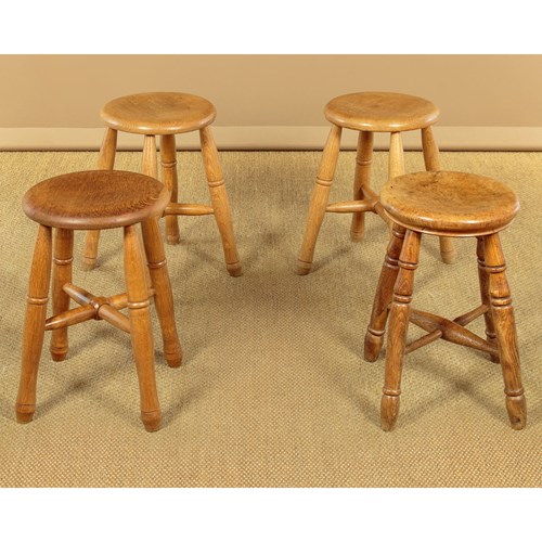 Four Oak Stools
