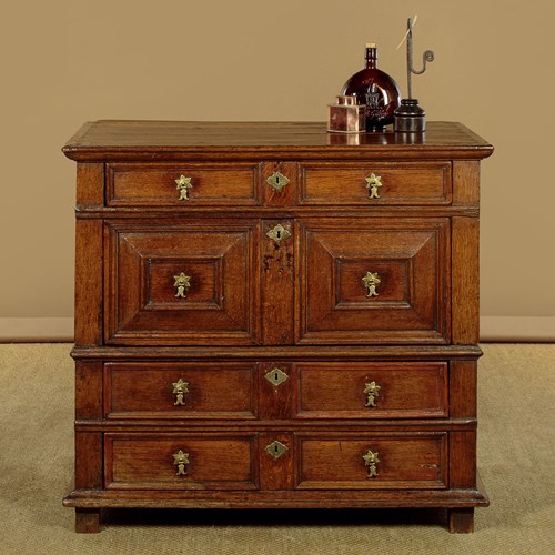 Charles II Oak Chest Of Drawers C.1680