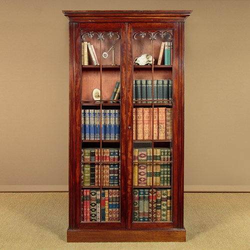 Narrow Mahogany Bookcase C.1890