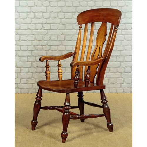 Highback Kitchen Armchair C.1880