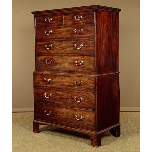 Georgian Mahogany Chest On Chest C.1800