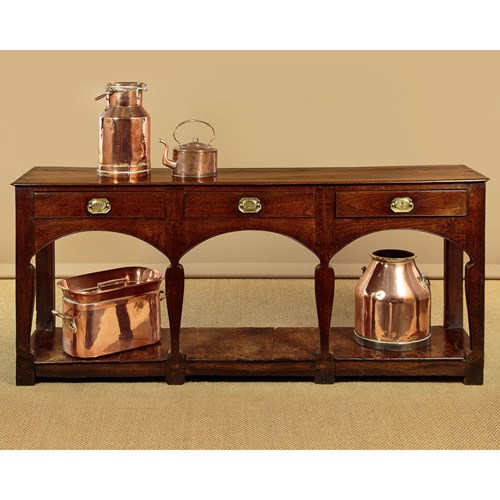 18Th.C. Welsh Potboard Dresser Base C.1770