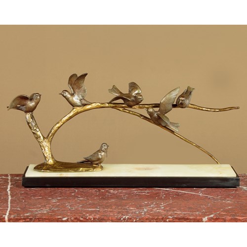 Art Deco Sculpture Of Songbirds C.1930