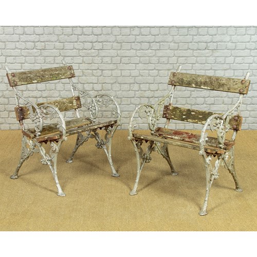 Pair Of Garden Armchairs