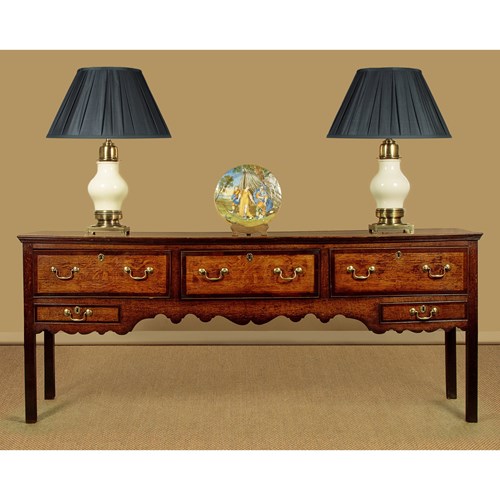 Long Oak Dresser Base C.1800