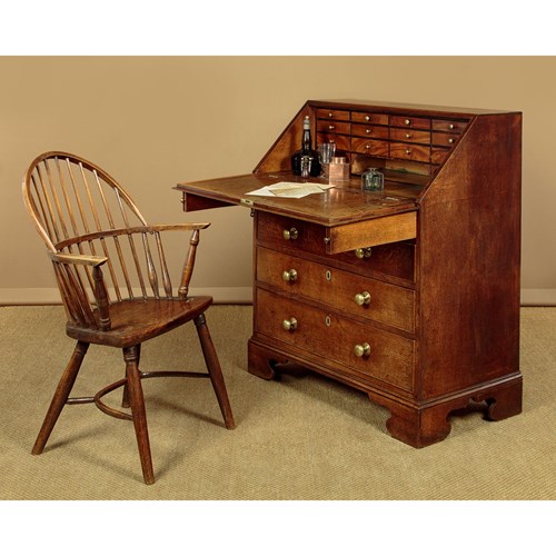 Small Georgian Oak Bureau C.1800