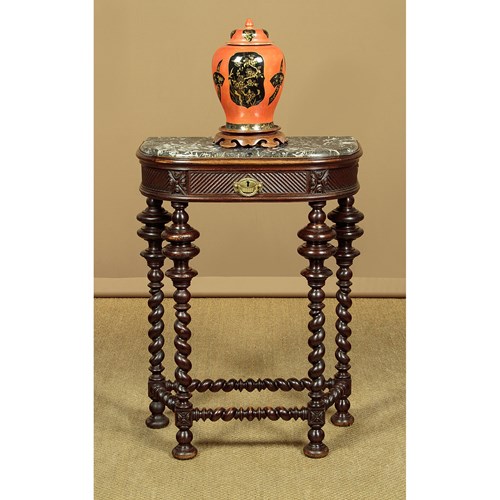 Small Oak Console Table C.1900