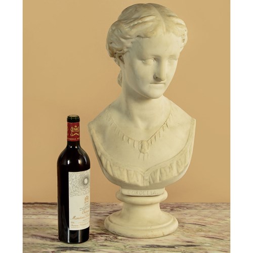 Marble Bust Of Cordelia C.1890