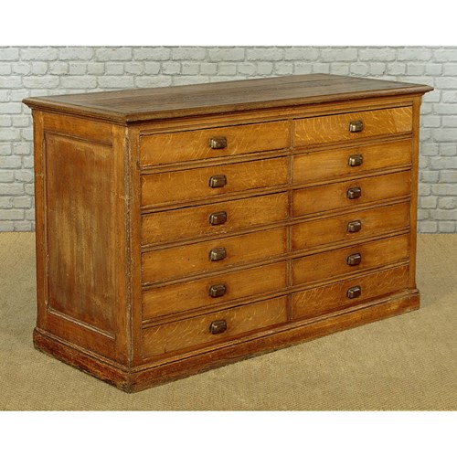 Bank Of 12 Drawers C.1910