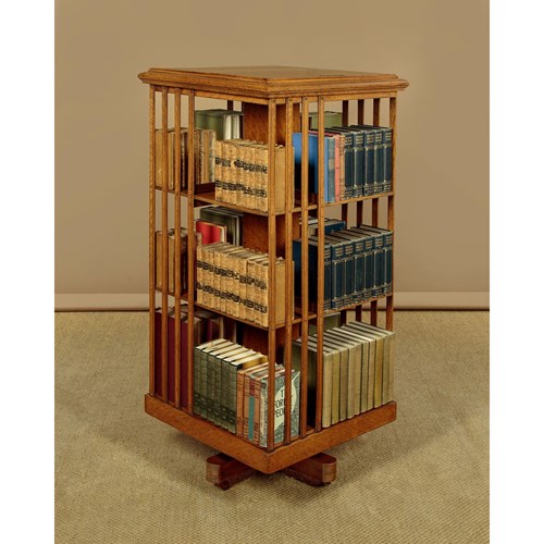 Oak Revolving Bookcase C.1910