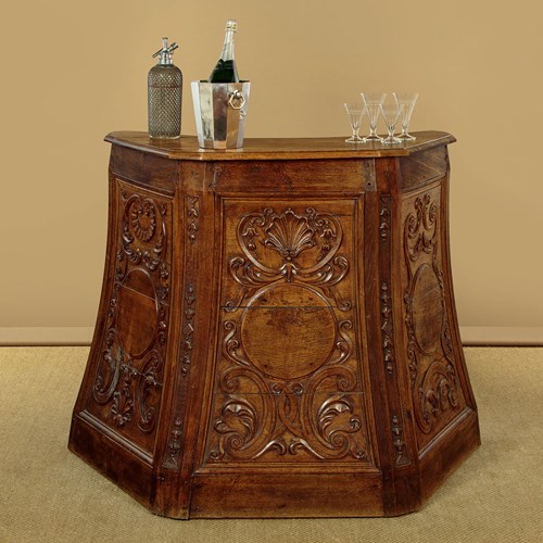 Carved Oak Pulpit Bar