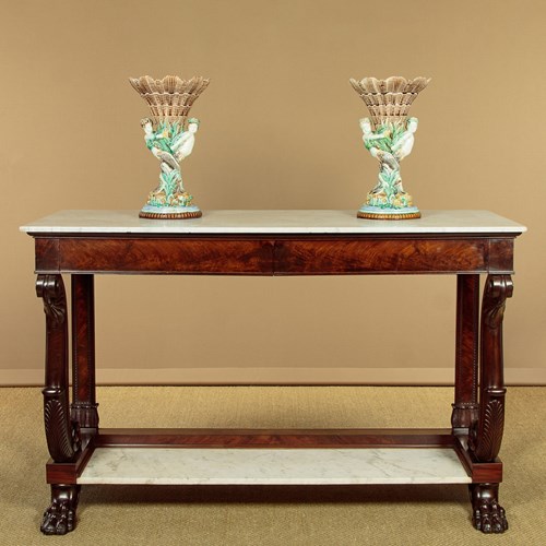 Large Marble Top Console Table C.1840