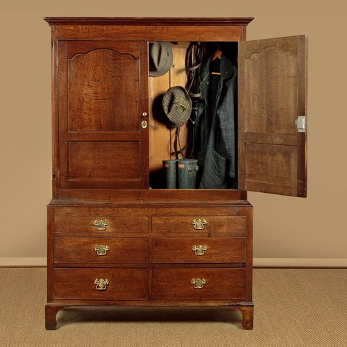 Welsh Oak Tack Cupboard C.1810