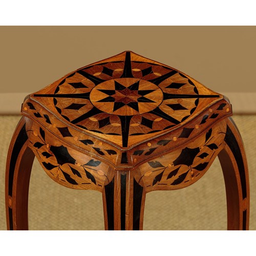 Specimen Wood Plant Stand Or Torchere C.1900