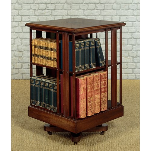 Inlaid Mahogany Revolving Bookcase C.1910