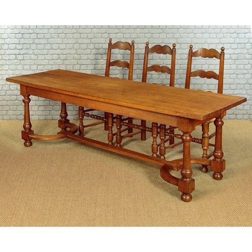 Oak Refectory Dining Table C.1930
