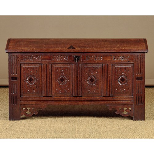Carved Oak Coffer C.1760