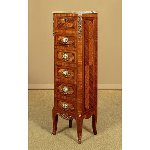 Very Narrow Bank Of Drawers C.1930
