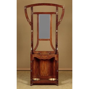 Art Nouveau Oak Hallstand C.1910