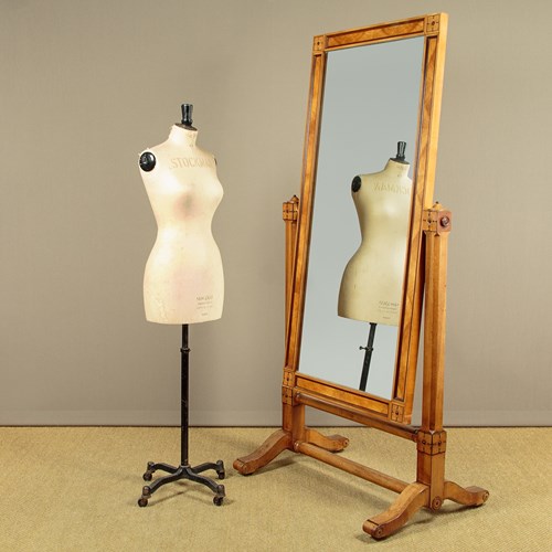 Large Cheval Mirror C.1890