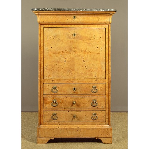 Birch Burr Secretaire Abattant C.1840