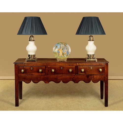 Small 18Th.C. Oak Dresser Base C.1760