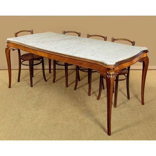 Eight Seater Marble Top Dining Table C.1960