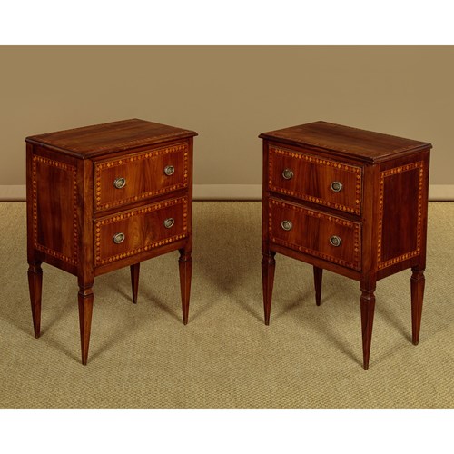 Pair Of Inlaid Side Tables C.1910