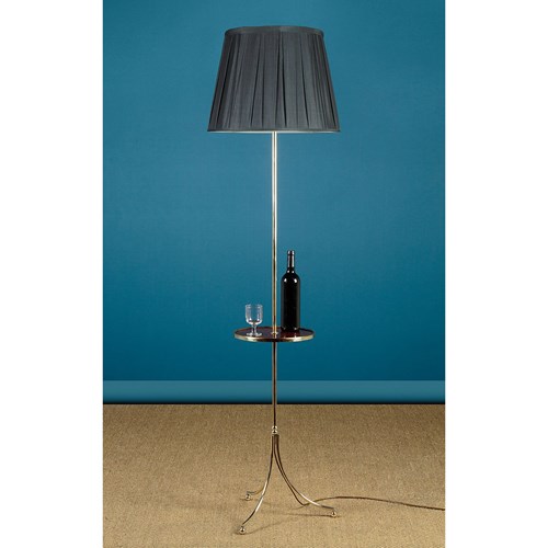 Brass Standard Lamp With Wine Table C.1950