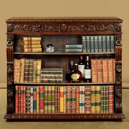 Carved Oak Bookshelves C.1890