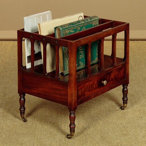 Mahogany Canterbury Or Magazine Tidy C.1830