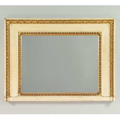 Painted & Gilded Overmantle Mirror C.1920