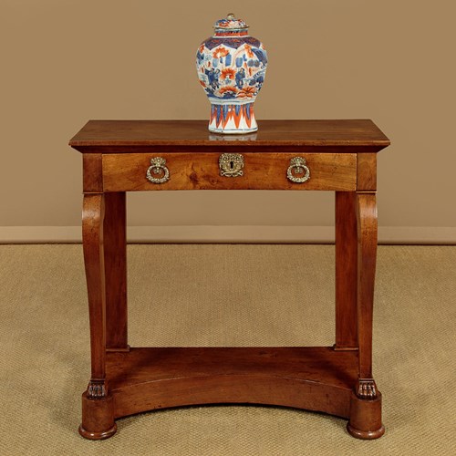 Small Walnut Console Table C.1840