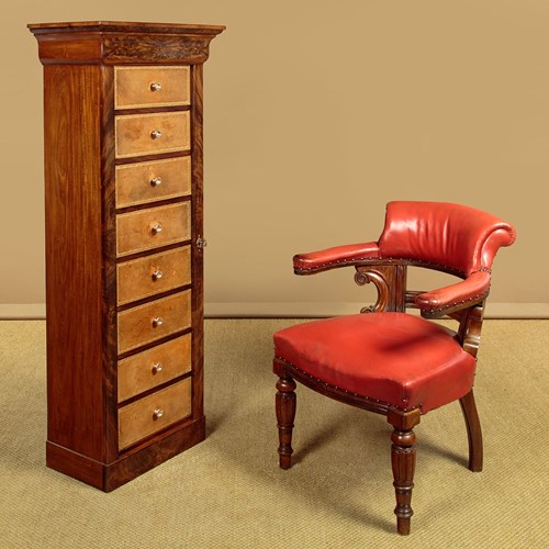 Narrow Bank Of Drawers